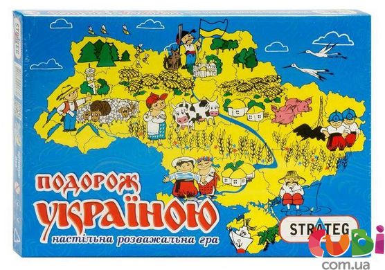 Настільна гра STRATEG Подорож Україною (59)