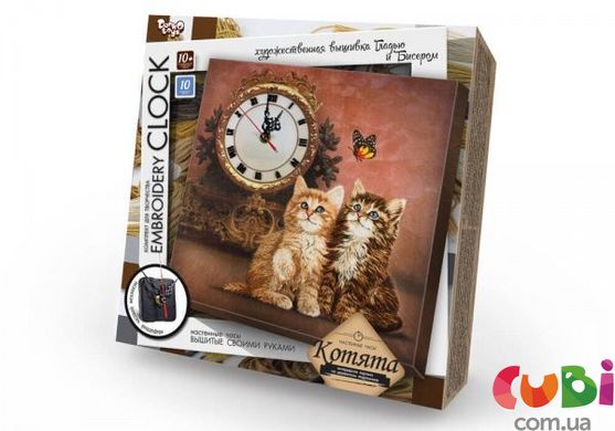 Набор для творчества DANKO TOYS Embroidery clock Вышивка гладью (EC-01-01, 02, 03, 04, 05)