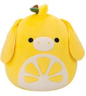М'яка іграшка SQUISHMALLOWS &ndash; ВІСЛЮЧОК-ЛИМОНЧИК КЛЕМЕНТ (30 см), комбінований