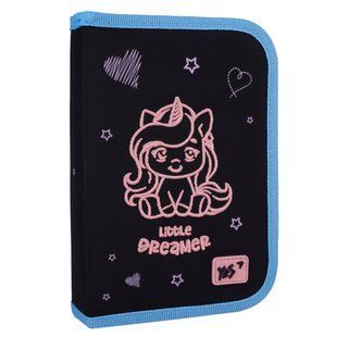 Пенал жесткий YES одинарный с двумя клапанами HP-04 Cute Unicorn (533627)