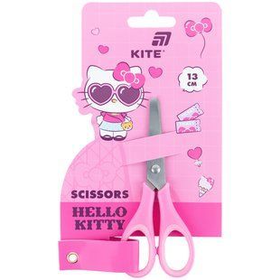 Ножиці дитячі з гумовими вставками Kite Hello Kitty (HK26-123), 13 см