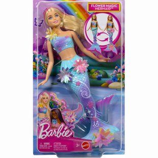 Лялька-русалонька Квіткова магія серії Фантастичний світ Barbie &mdash; блондинка (JDM72)