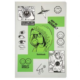 Тетрадь Yes А4/60 л. с вырубкой "Smiley World. Anime", клетка (682024)