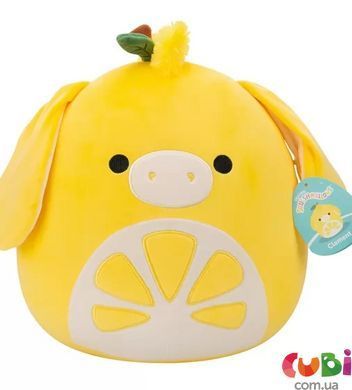 М'яка іграшка SQUISHMALLOWS &ndash; ВІСЛЮЧОК-ЛИМОНЧИК КЛЕМЕНТ (30 см), комбінований