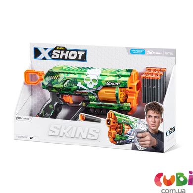 Швидкострільний бластер X-SHOT Skins Griefer Camo (12 патронів), 36561H