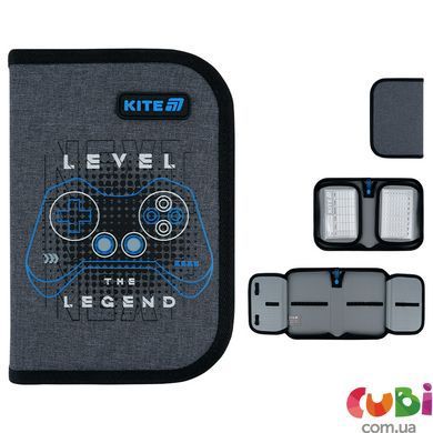 Набір рюкзак + пенал + сумка для взуття Kite 556 Level UP (SET_K26-556M-3), сірий