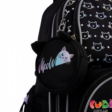 Рюкзак школьный полукаркасный YES S-100 Smiling Cats (559871), комбинированый