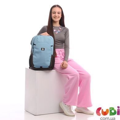 Рюкзак GoPack Education Teens 185, Блакитний, комбінований