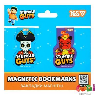 Закладки магнитные Yes "Stumble Guys", 2шт (708746)
