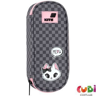 Пенал Kite 599 Meow (K26-599-13), сірий