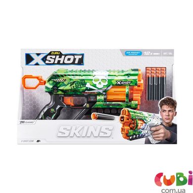 Швидкострільний бластер X-SHOT Skins Griefer Camo (12 патронів), 36561H