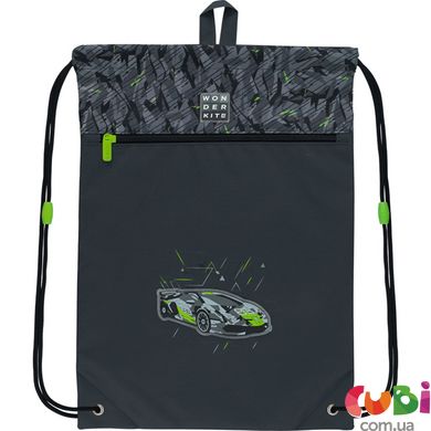 Набор рюкзак + пенал + сумка для обуви WK 583 Sport Car, сірий
