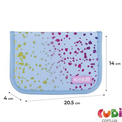Пенал без наповнення Kite Shiny K25-621-3, 1 відділення, 1 відворот, комбінований
