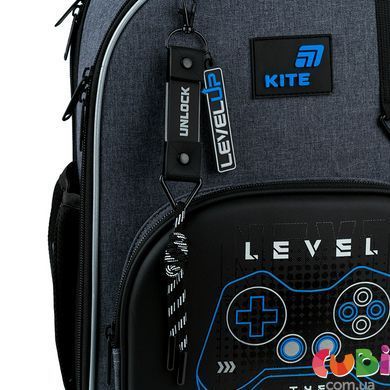 Набір рюкзак + пенал + сумка для взуття Kite 556 Level UP (SET_K26-556M-3), сірий