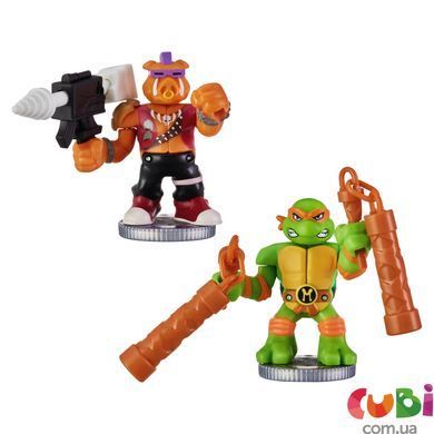 Набор для поединка Микеланджело и Бибоп TMNT (Ракушки-ниндзя). Игровой набор TM "Akedo"