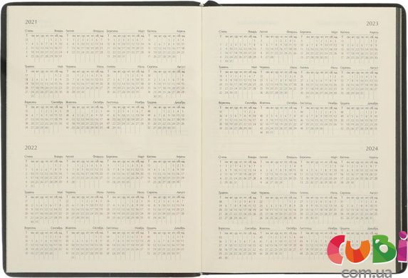 Дневник датированный 2022 VELOUR, A5, синий, искусственная кожа (BM.2134-02)