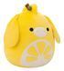 М'яка іграшка SQUISHMALLOWS &ndash; ВІСЛЮЧОК-ЛИМОНЧИК КЛЕМЕНТ (30 см), комбінований