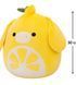 М'яка іграшка SQUISHMALLOWS &ndash; ВІСЛЮЧОК-ЛИМОНЧИК КЛЕМЕНТ (30 см), комбінований