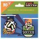 Закладки магнитные Yes "Football", 2шт (708111)