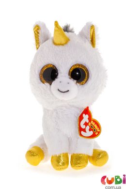 Дитяча іграшка м’яконабивна TY Beanie Boo's 36179 Білий єдиноріг "Pegasus" 15см