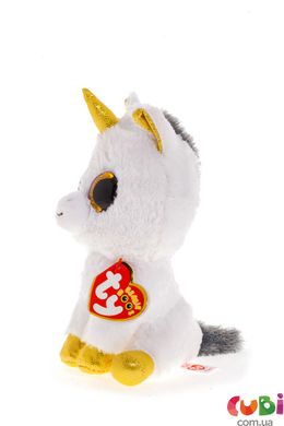 Дитяча іграшка м’яконабивна TY Beanie Boo's 36179 Білий єдиноріг "Pegasus" 15см