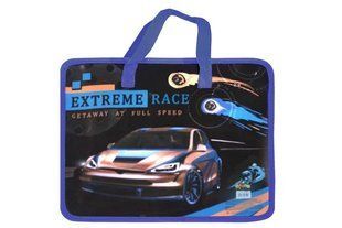 Папка пластиковая с текстильными ручками KIDIS, Extreme race, 13088