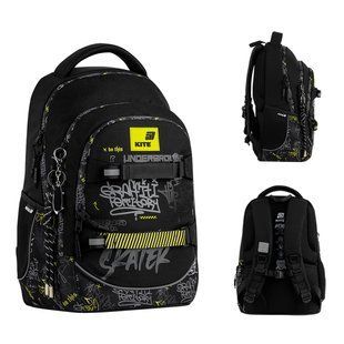 Рюкзак Kite Education teens 727M-4 (K26-727M-4), чорний, принт