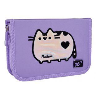 Пенал жесткий YES одинарный с двумя клапанами HP-04 Pusheen Shiny (533628)