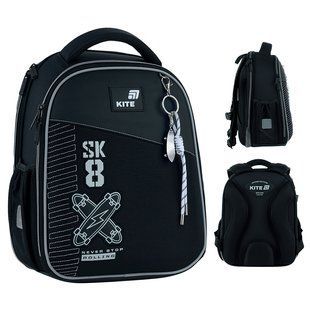 Рюкзак Kite Education каркасный 555 Skate (K26-555S-7), Чорний