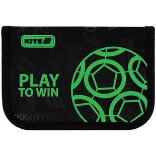 Пенал без наполнения Kite Play&Win K25-621-2, 1 отделение, 1 отворот, комбинированый