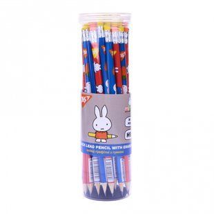 Карандаш Yes графитный круглый с резинкой, "Miffy" 2 дизайна (280688)