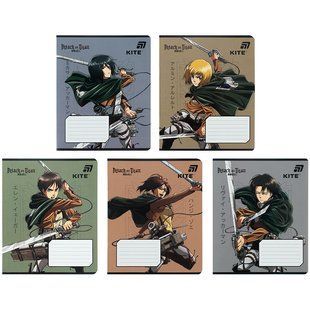 Зошит шкільний Kite Attack on Titan (AT26-236), 18 аркушів, клітинка