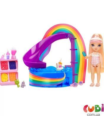Ігровий набір з лялькою RAINBOW HIGH серії "Littles" &ndash; ВЕСЕЛКОВЕ СВЯТО В БАСЕЙНІ (з аксес.), комбінований