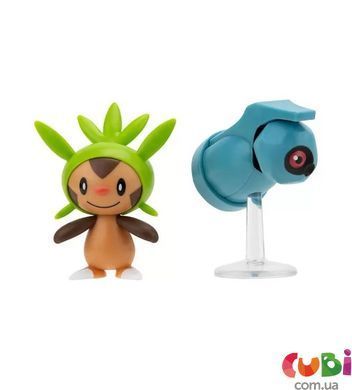 Набір ігрових фігурок POKEMON W16 - ЧЕСПІН та БЕЛДУМ, комбінований