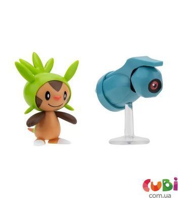 Набір ігрових фігурок POKEMON W16 - ЧЕСПІН та БЕЛДУМ, комбінований