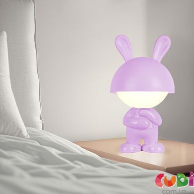 Светильник-ночник с аккумулятором LED "Сонный Кролик" Kite Dreamy Bunny K25-315-1-5, фиолетовый