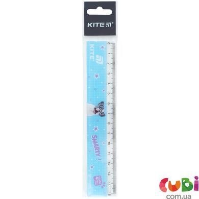Линейка пластиковая Kite Studio Pets, (SP26-090), 15 см, блакитний; фіолетовий