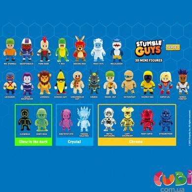 Коллекционная фигурка-сюрприз STUMBLE GUYS (5 cm, в диспл.), комбинированый