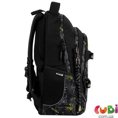 Рюкзак Kite Education teens 727M-4 (K26-727M-4), чорний, принт