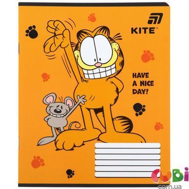 Зошит шкільний Kite Garfield (GF26-232-4), 12 аркушів, клітинка
