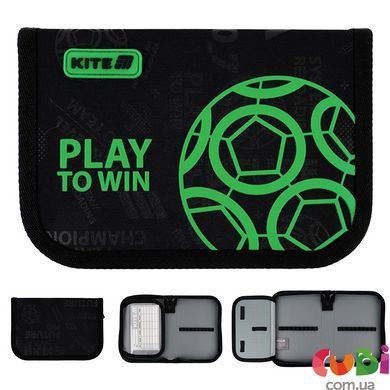 Пенал без наполнения Kite Play&Win K25-621-2, 1 отделение, 1 отворот, комбинированый