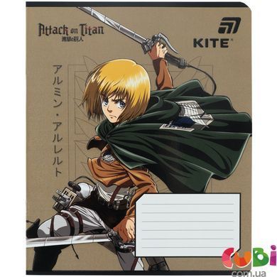 Зошит шкільний Kite Attack on Titan (AT26-236), 18 аркушів, клітинка
