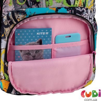 Школьный рюкзак Kite Education "Уличное Искусство" K25-585M-3, комбинированый