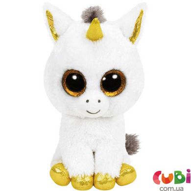 Дитяча іграшка м’яконабивна TY Beanie Boo's 36179 Білий єдиноріг "Pegasus" 15см