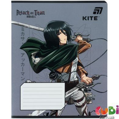 Зошит шкільний Kite Attack on Titan (AT26-236), 18 аркушів, клітинка
