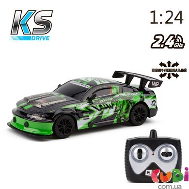 Автомобиль KS DRIVE на р/у – ROAD REBELS (1:24, 2.4 ГГц (Ghz), зеленый)