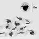 Оченята SANTI самоклеючі з віями, круглі, чорні, d-12мм, 30 шт. уп., 954648