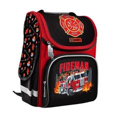 559015 Рюкзак школьный каркасный Smart PG-11 Fireman