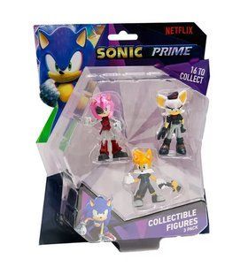 Набор игровых фигурок SONIC PRIME &ndash; РЕБЕЛ РУЖ, ТЭЙЛЗ, РАСТИ РОУЗ (3 фигурки, 6,5 cm), комбинированый