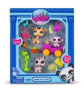 Ігровий набір LITTLEST PET SHOP &ndash; САФАРІ (3 фігурки, аксесуари), комбінований